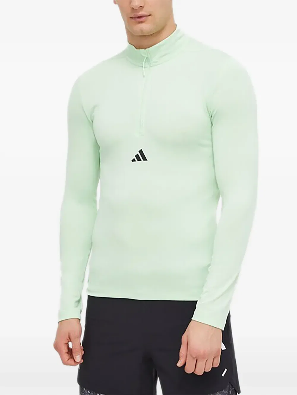 Толстовка с высоким воротником на молнии Adidas, зеленый