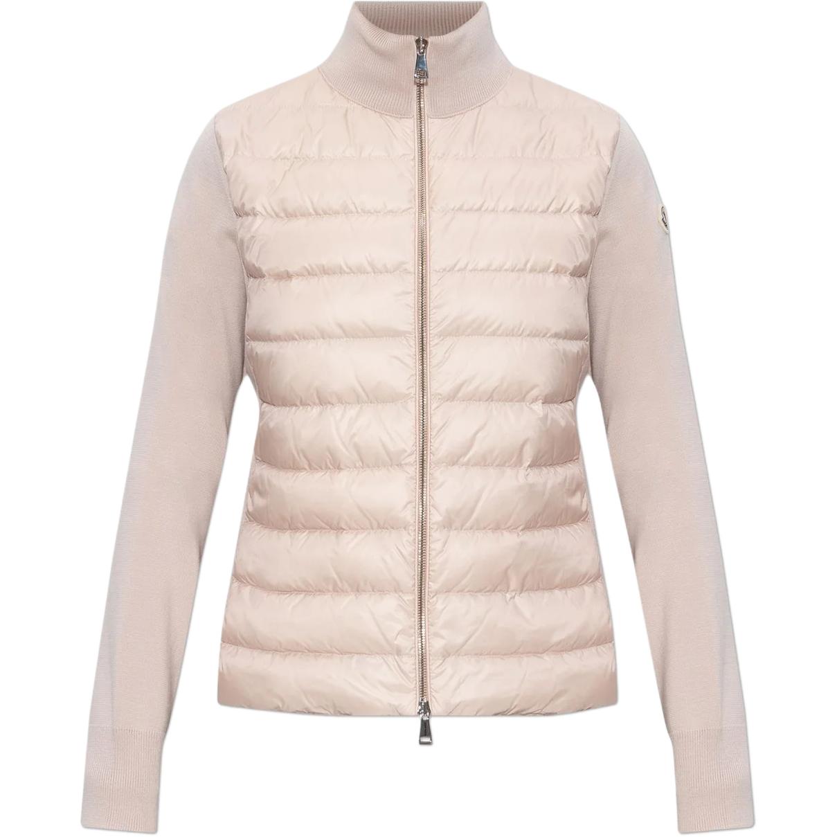 

Moncler Трикотажная пуховая куртка, Pink