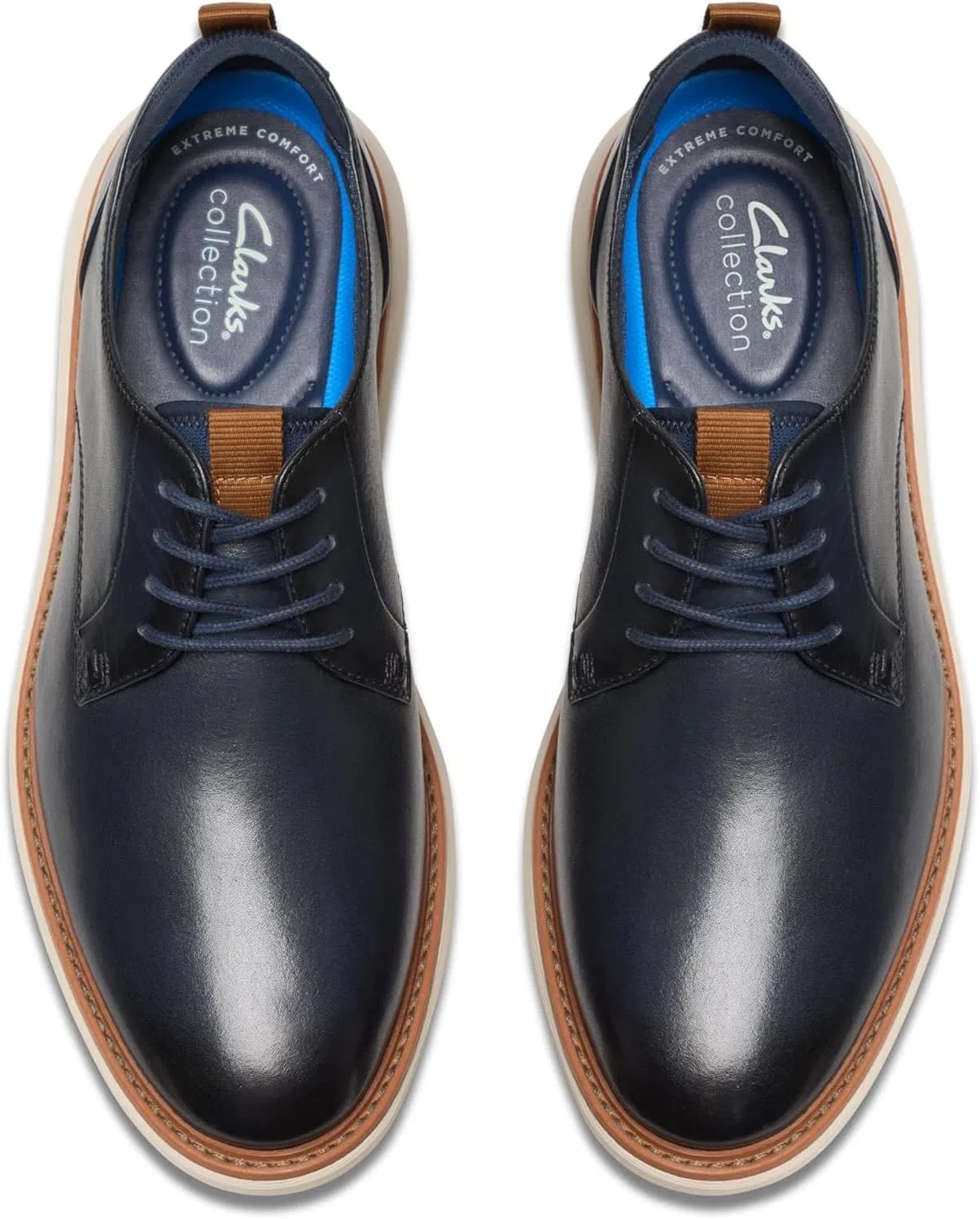 Туфли Clarks Men's Brantin Plain, 2-Navy Leather — фото 2