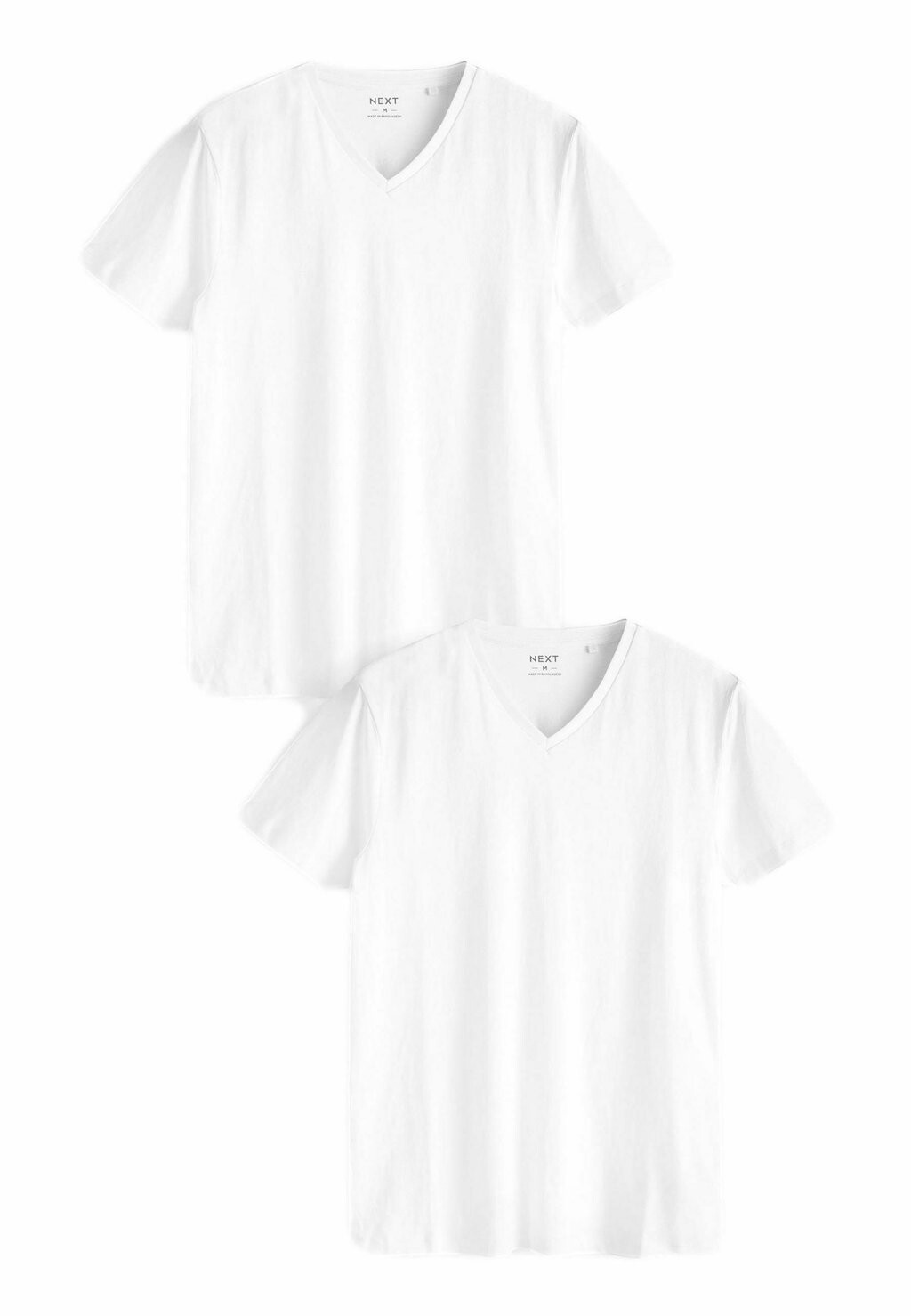 Базовая футболка V-NECK 2 PACK, REGULAR FIT Next, белый — фото 2