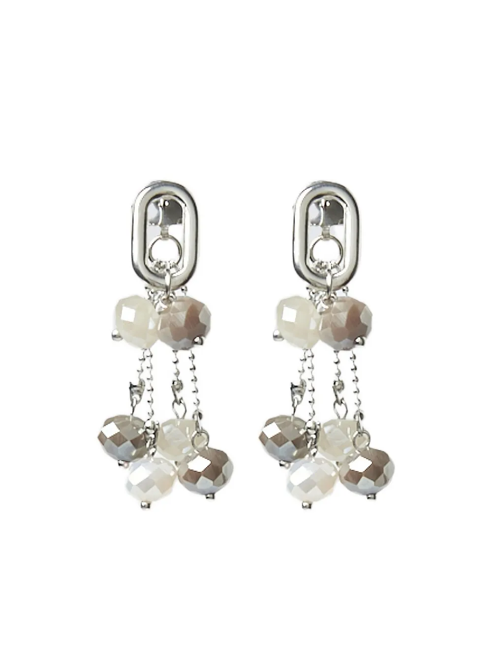 

Серьги с хрустальными бусинами Peserico, серебряный