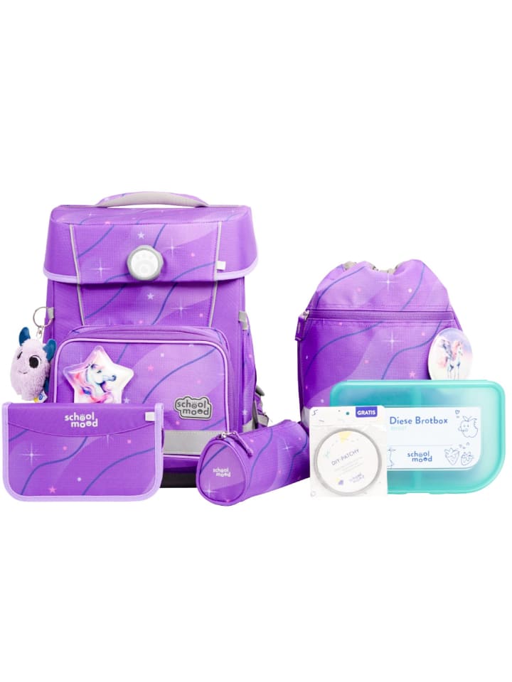 

Набор из 7 предметов для школы School Mood Champion Pro Marie (Pegasus): школьная сумка SCHOOL-MOOD