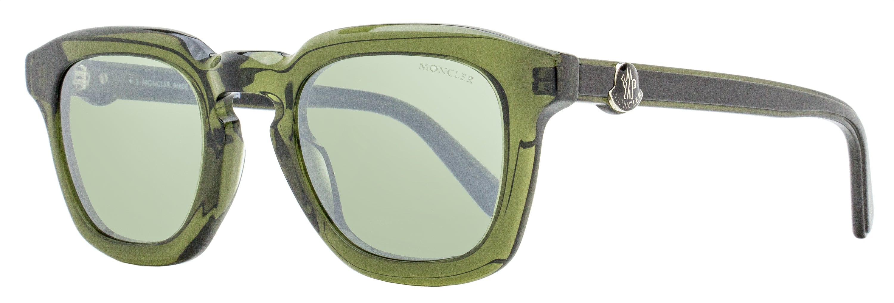 

Мужские солнцезащитные очки Moncler Gradd ML0262 96Q прозрачные зеленые 50 мм
