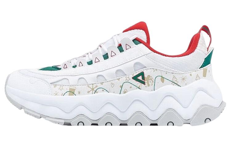 

PEAK Веселые досуговые кошачьи лапки низкие уличные кроссовки мужские бело-зеленые