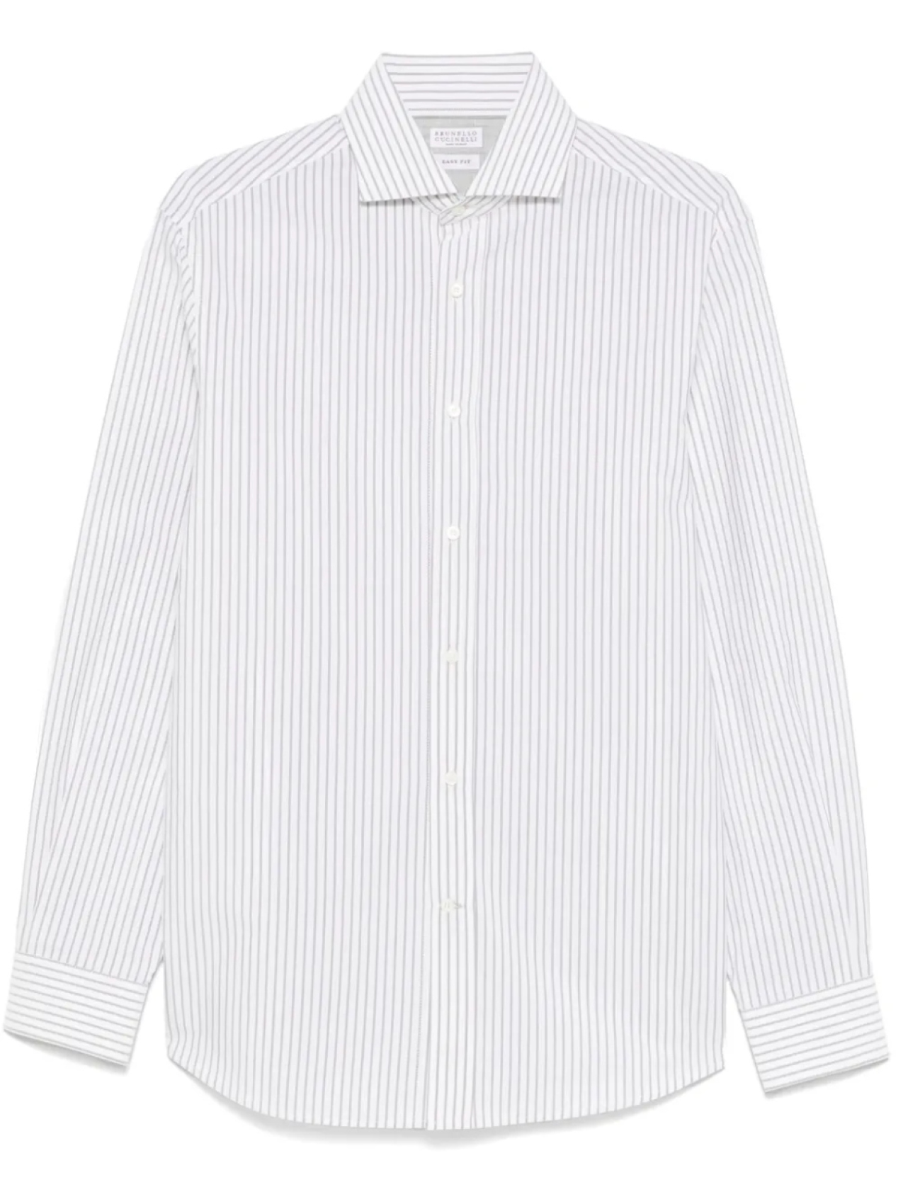 

Brunello Cucinelli рубашка в полоску, нейтральный