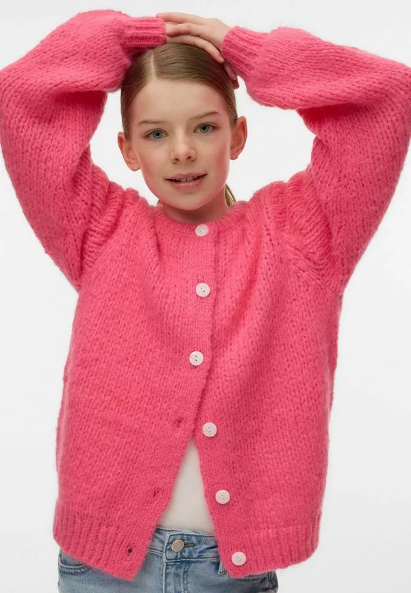 Кардиган strickjacke vmwilo strickjacke Vero Moda Girl, Hot Pink — фото 2