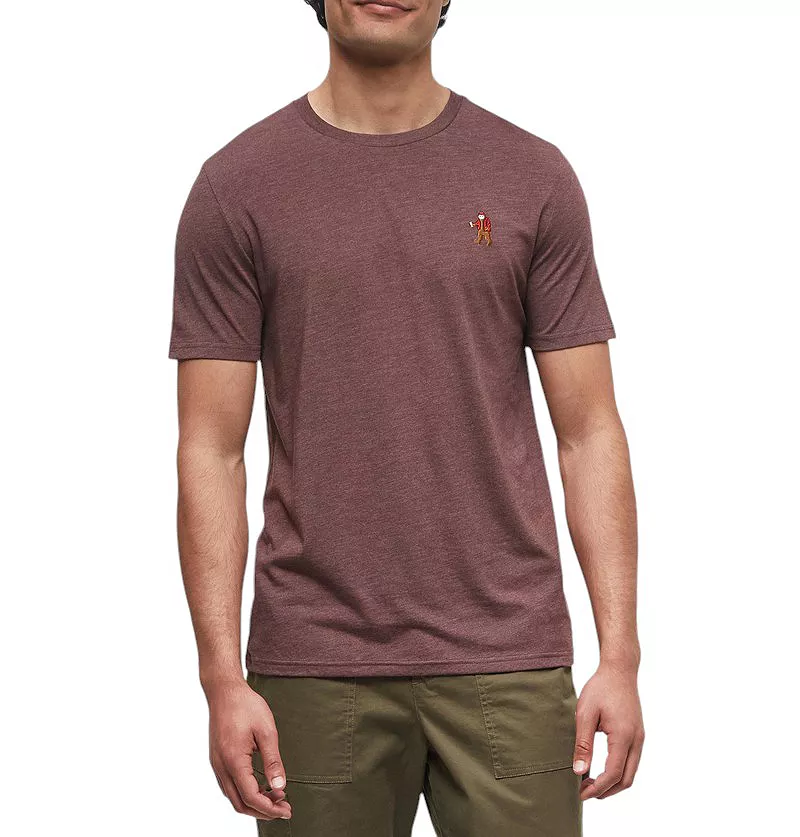 

Мужская футболка с короткими рукавами tentree Sasquatch, цвет Deep Mhny Hthr/Lumberjack