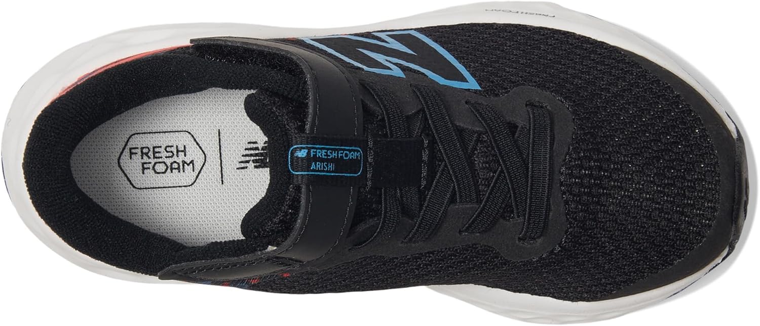 Кроссовки для бега New Balance Girls' Fresh Foam Arishi V4, черный/красный — фото 2