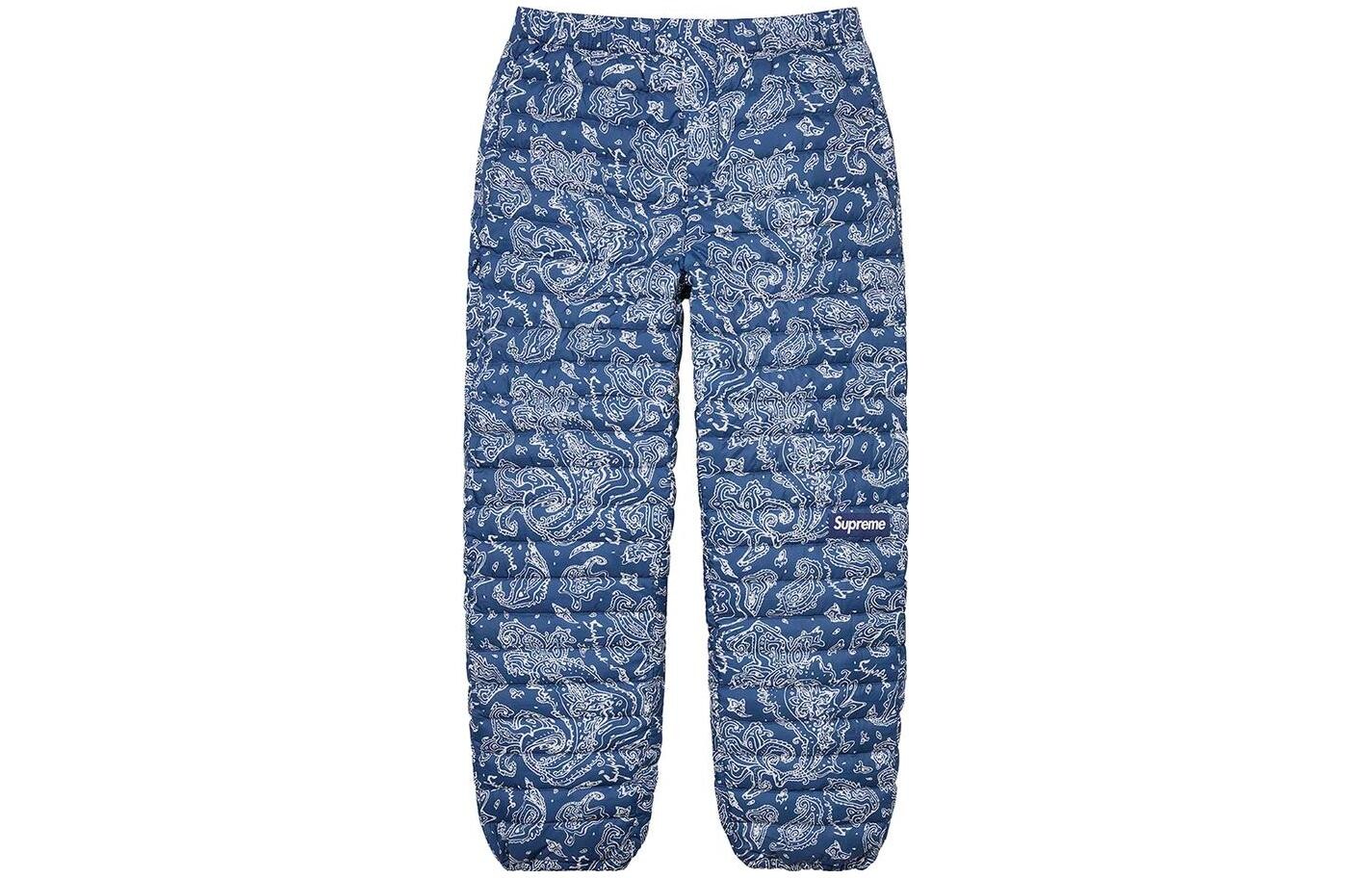 

Пуховые брюки Supreme унисекс/Хлопковые брюки, цвет Blue