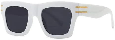 

Модные большие квадратные солнцезащитные очки для женщин и мужчин, винтажные солнцезащитные очки с защитой от УФ-излучения UV400, ретро-очки Drive Eyewear MTZJH, C2