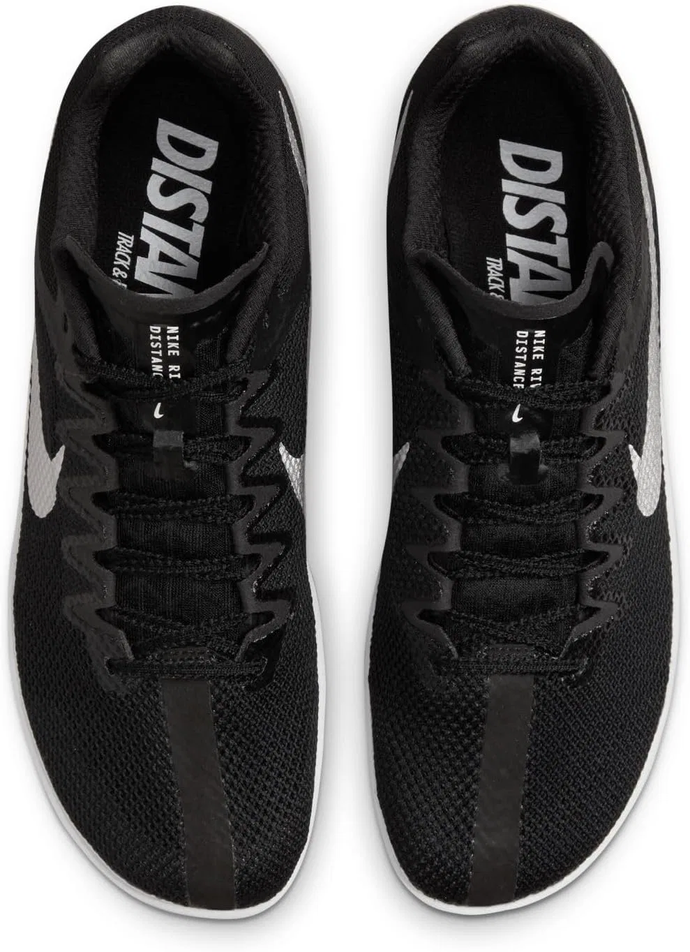 Мужские кроссовки Nike Zoom Rival Distance Trainers, Black Metallic Silver Dk Smoke Grey — фото 4