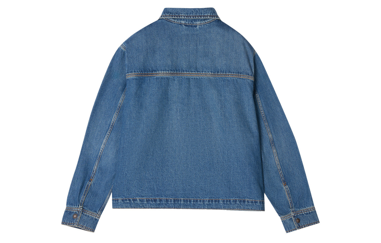 Levis Куртка унисекс, синие, с лацканами, средней плотности ткани, другие — фото 3