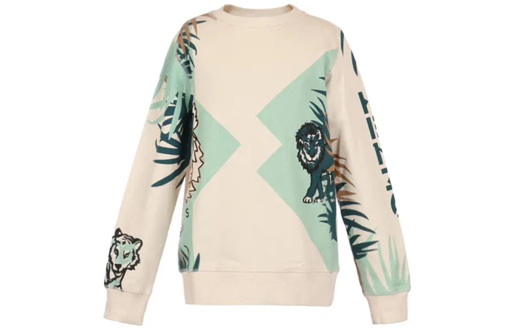 Детский свитшот с круглым вырезом KENZO, Ecru