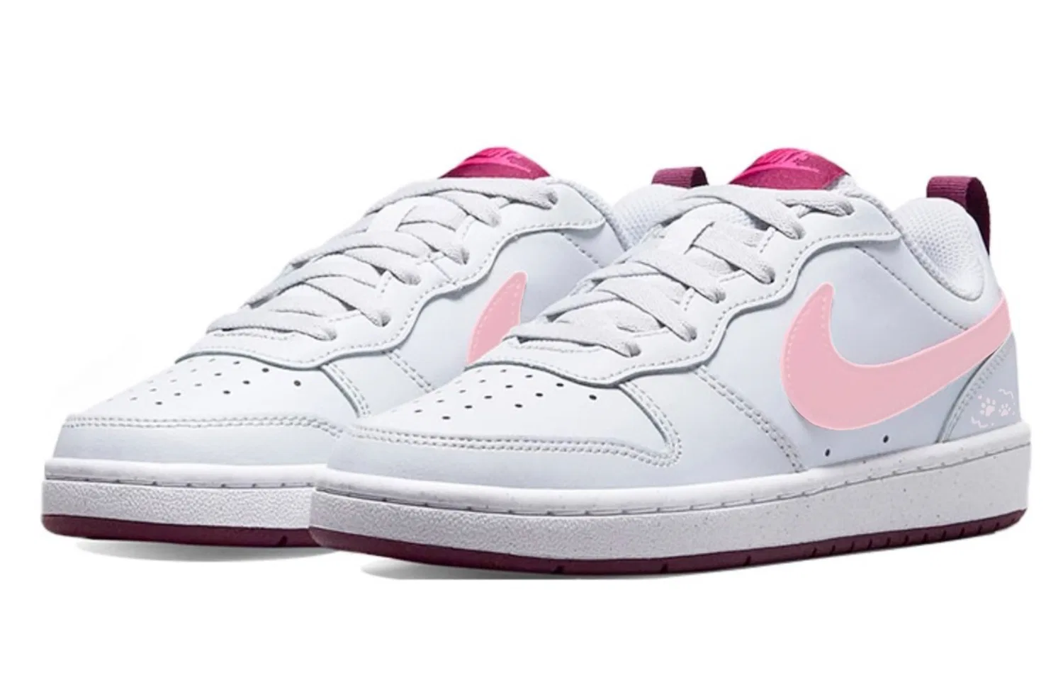 Кроссовки для скейтбординга Court Borough Abrasion Resistant Low top Women's Nike, Gray Pink — фото 4