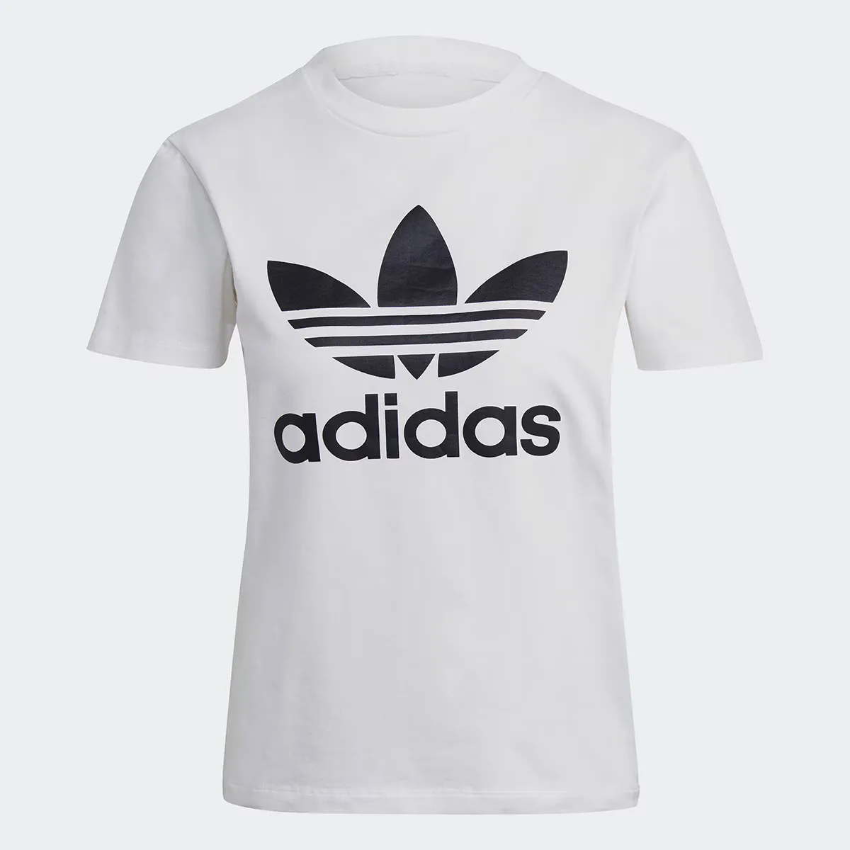 

Женская трилистник Adidas Originals футболка, белый