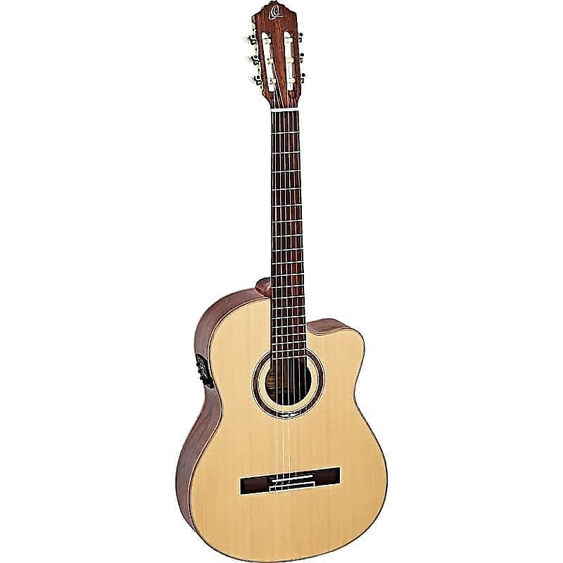 

Акустическая гитара Ortega Guitars RCE158SN Performer Series A/E Slim Neck Nylon String Guitar w/ Gig Bag & Video Link