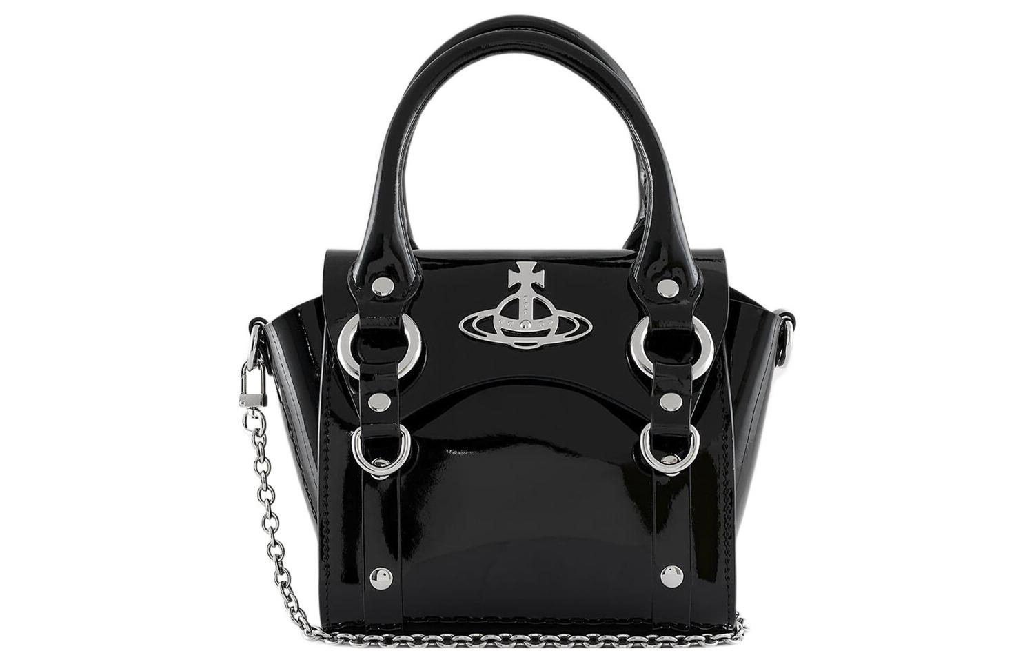 

Vivienne Westwood Кожаная мини-сумка через плечо Cow Leather Shoulder Bag черная