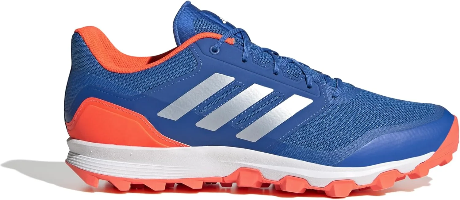 Хоккейные кроссовки Adidas Flexcloud унисекс, ярко-синий/оранжевый — фото 3