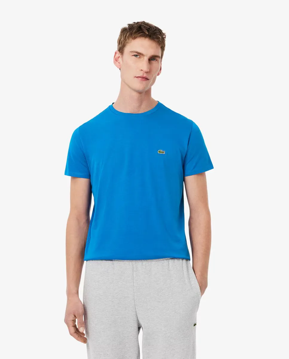 

Футболка мужская с короткими рукавами из трикотажного хлопка пима Lacoste, синий