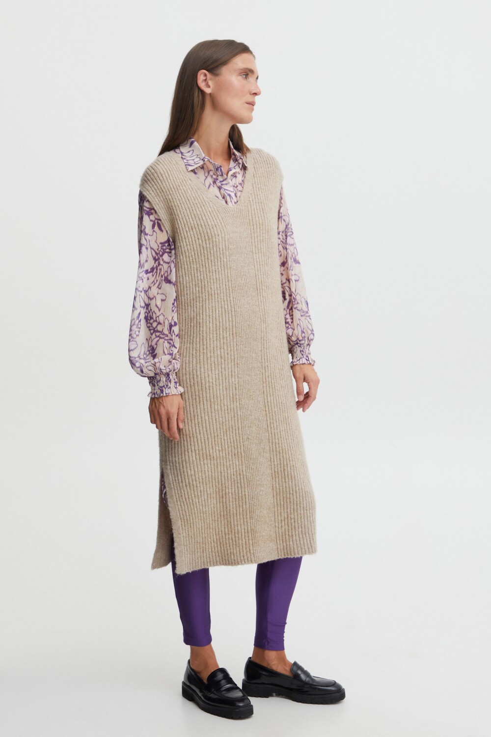 

Платье b.young Strick BYMAYLY DRESS 20812522, серый