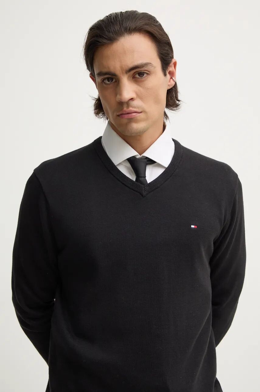 

Хлопковый свитер Tommy Hilfiger, черный