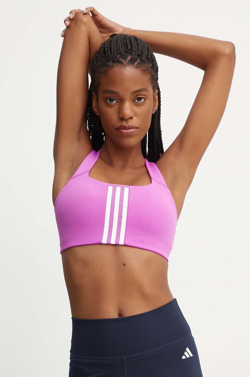 

Спортивный бюстгальтер Powerimpact adidas Performance, фиолетовый