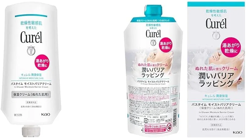 Крем для тела Curel Bath Time Moist Barrier Cream, набор 2 шт, 310 г