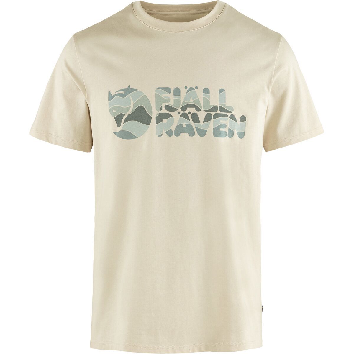 

Футболка с разноцветным логотипом Fjallraven, белый