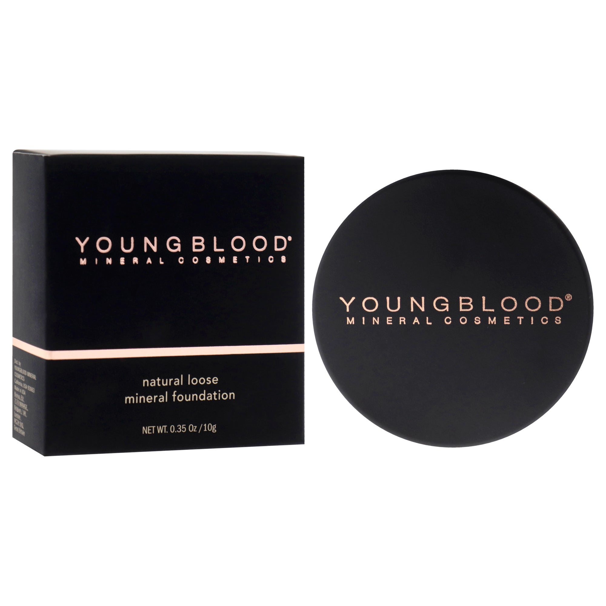 Натуральная рассыпчатая минеральная основа - Coffee by Youngblood for Women - 0,35 унции Youngblood, Small — фото 3