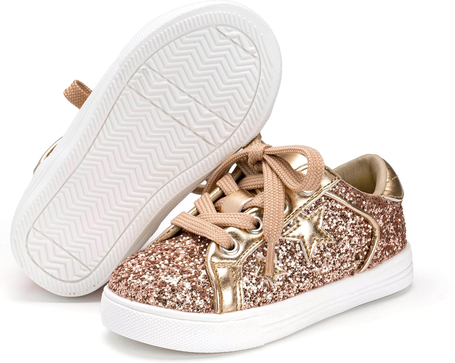 

Кроссовки для малышей и маленьких девочек Felix Flora, спортивные сникерсы, принцесса, повседневные блестящие туфли Felix & Flora, розовый