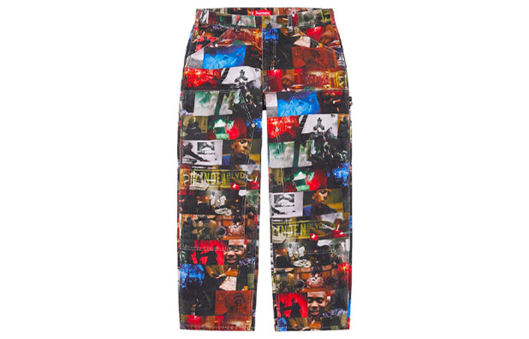 

Джинсы унисекс Supreme, мультиколор