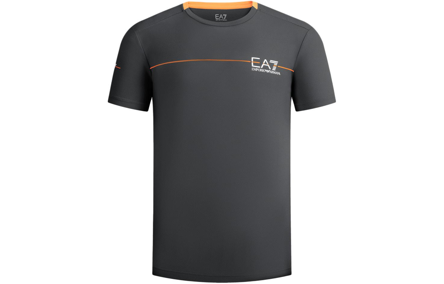 

Футболка EA7 SS23 мужская темно-серая EMPORIO ARMANI, темно-серый