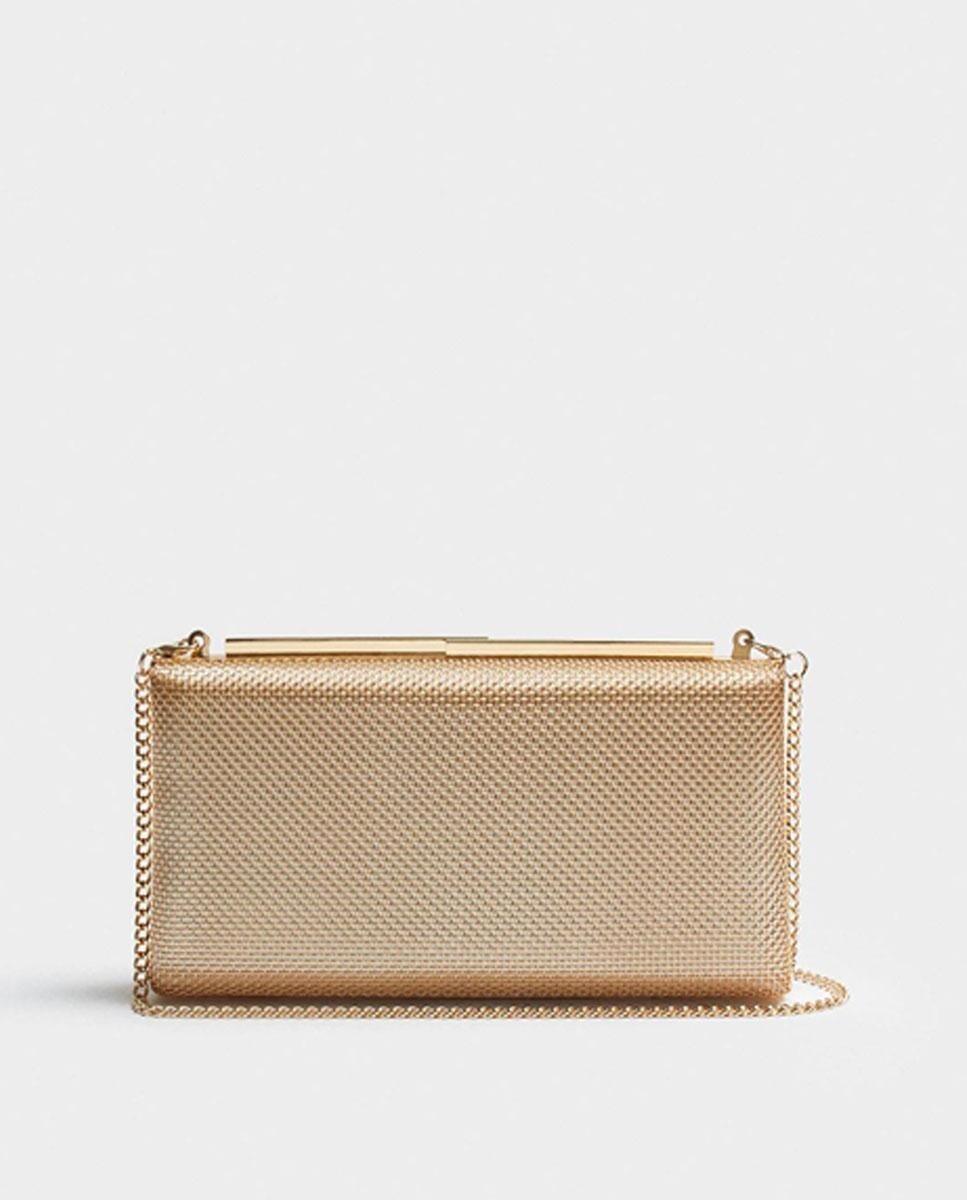 

Блестящая золотая сумка для вечеринки Parfois, золотой