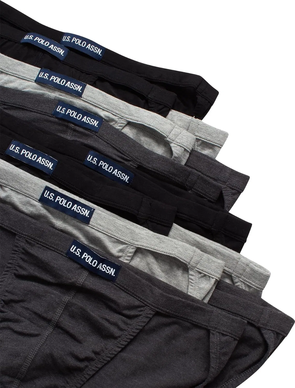 Боксеры U.S. POLO ASSN., Black/Heather Grey/Charcoal Heather- String — фото 3