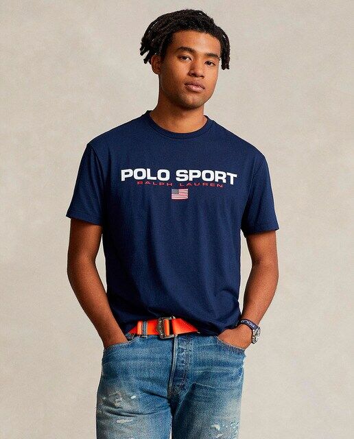 

Мужская футболка с логотипом Polo Sport Polo Ralph Lauren, темно-синий