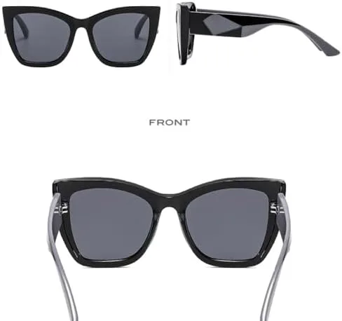 

Солнцезащитные очки «кошачий глаз» 2026 года, мужские и женские, дорожные, винтажные, ретро, ​​с защитой от УФ-излучения UV400, серые, один размер MTZJH, One Color