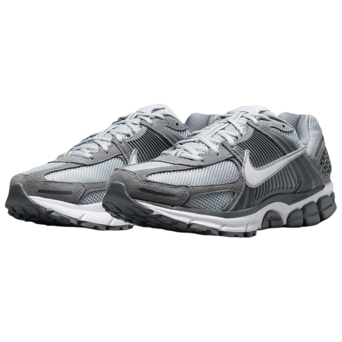 Nike Air Zoom Vomero 5 Антискользящие Износостойкие Низкие Беговые Кроссовки Мужские Серые — фото 3