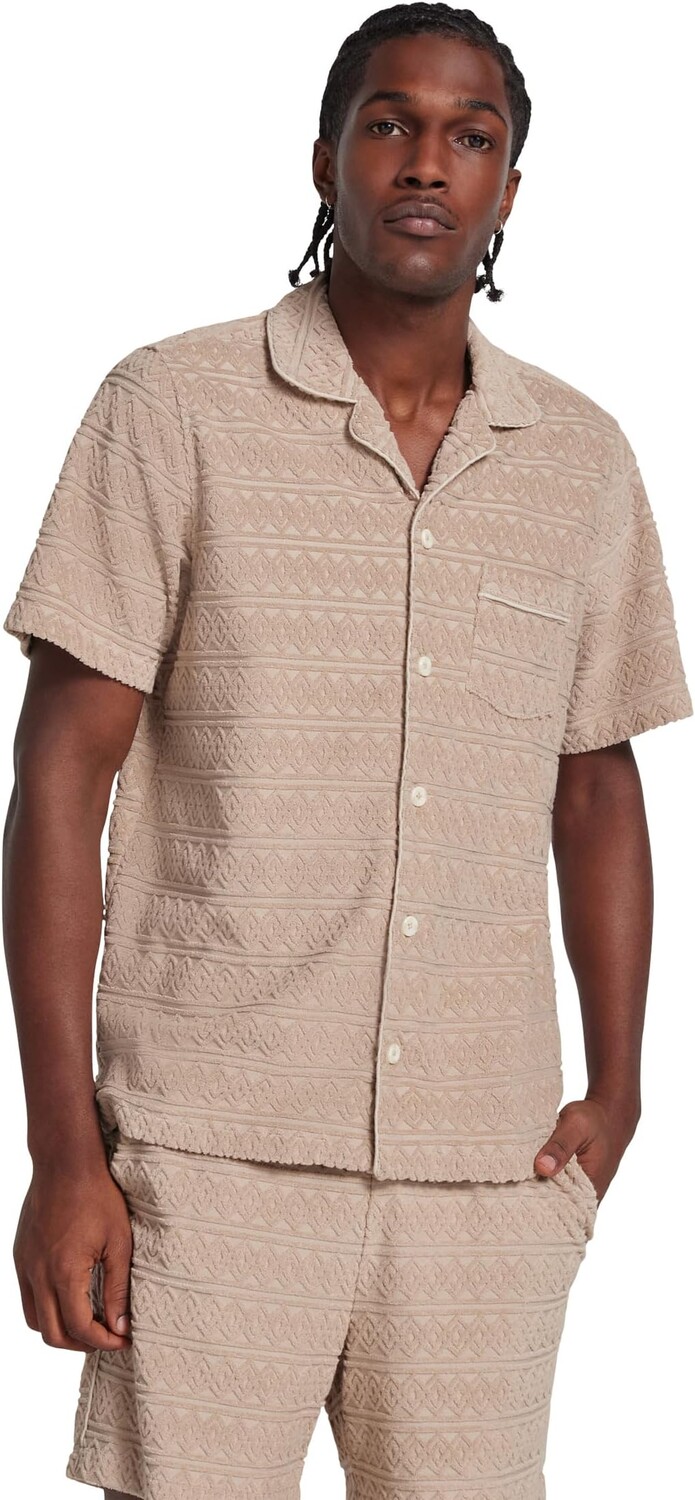 

Рубашка UGG Tasman Terry Braid Shirt, цвет Putty