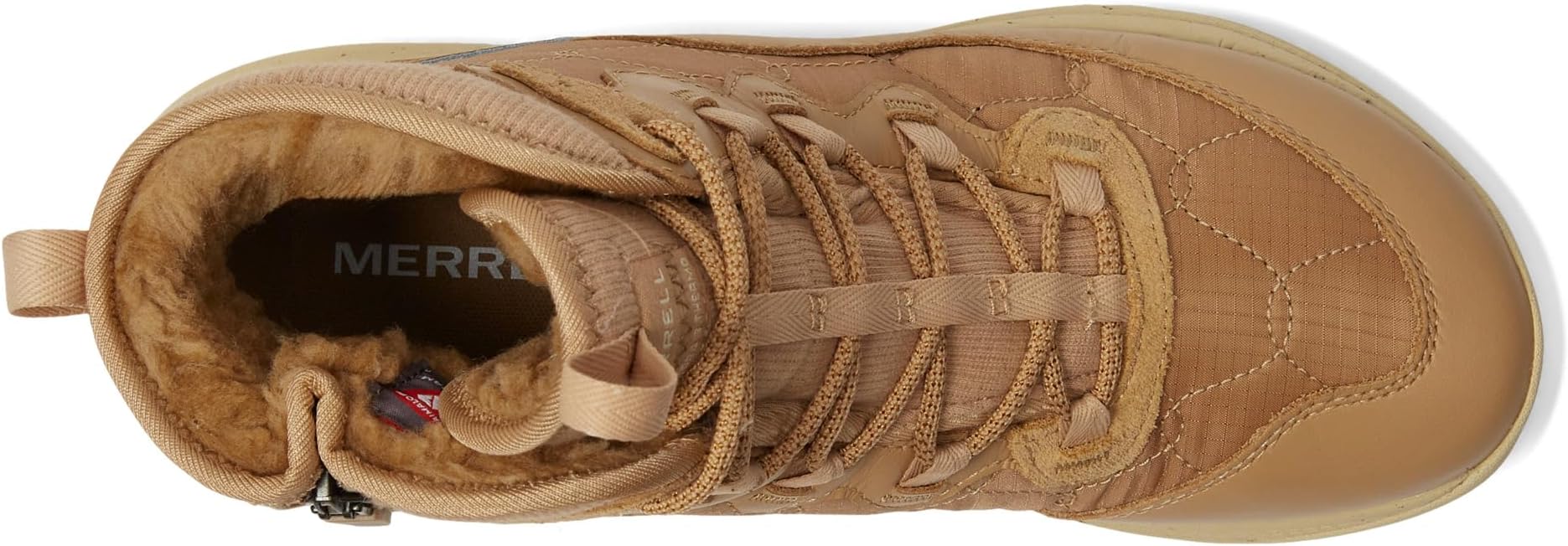 Кроссовки Merrell Antora 3 Thermo Mid Zip Waterproof, желто-коричневый — фото 2
