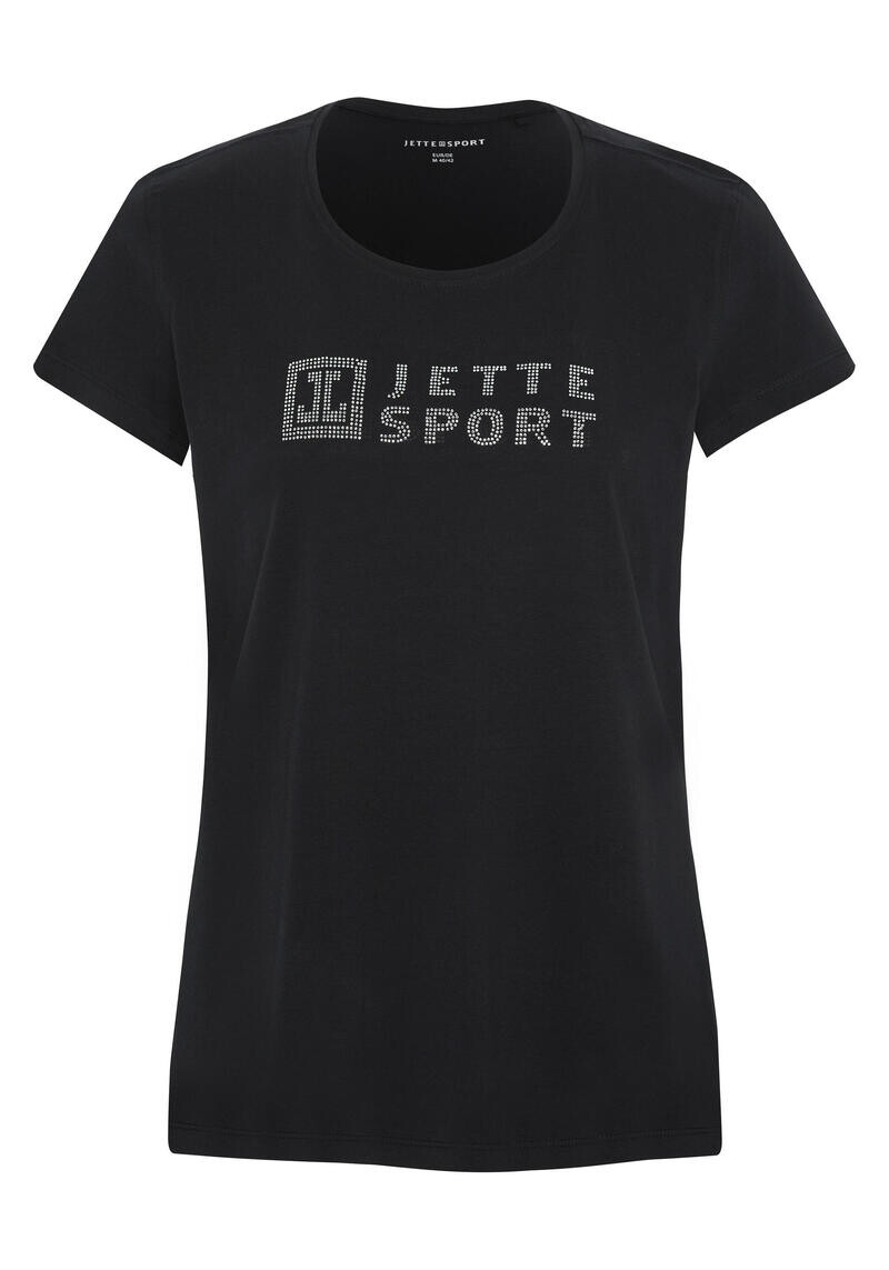 

Футболка со сверкающим логотипом JETTE SPORT, цвет schwarz