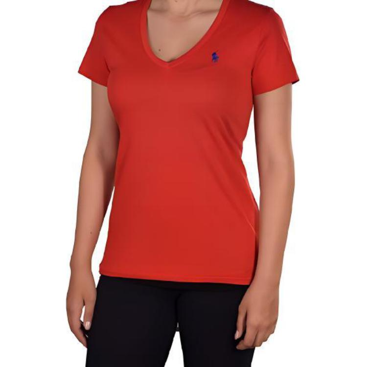 Футболка Polo Ralph Lauren V-Neck, красный — фото 2