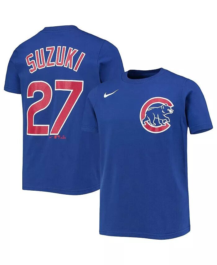 

Футболка с именем и номером игрока Big Boys Seiya Suzuki Royal Chicago Cubs Nike