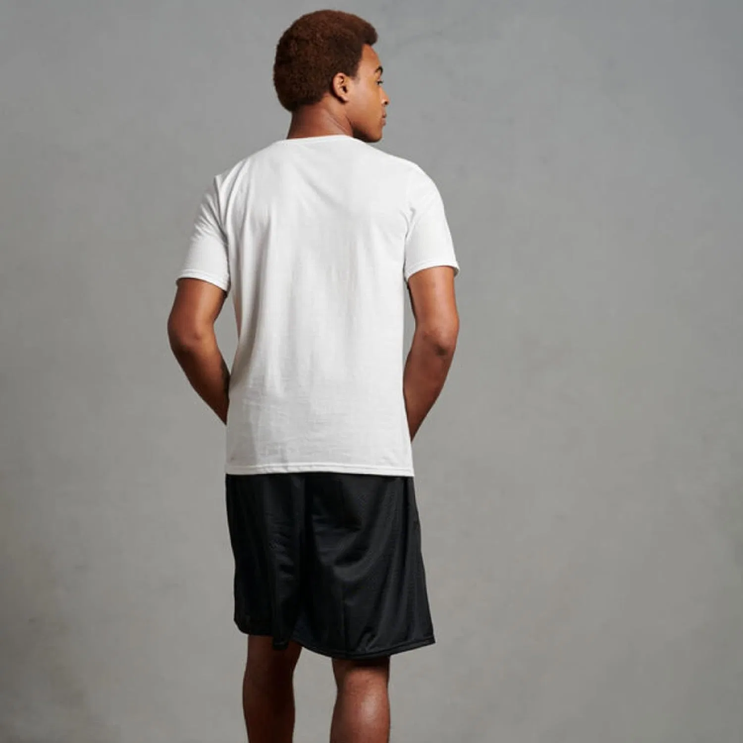 Детские сетчатые шорты Russell Athletic Big Boys' Youth, черный — фото 3