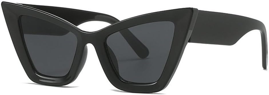 

Модные солнцезащитные очки большого размера для женщин и мужчин, модель «кошачий глаз», современные ретро-солнцезащитные очки, трендовые оттенки, защита от ультрафиолета UV400 TKKTLLT, Black Gray