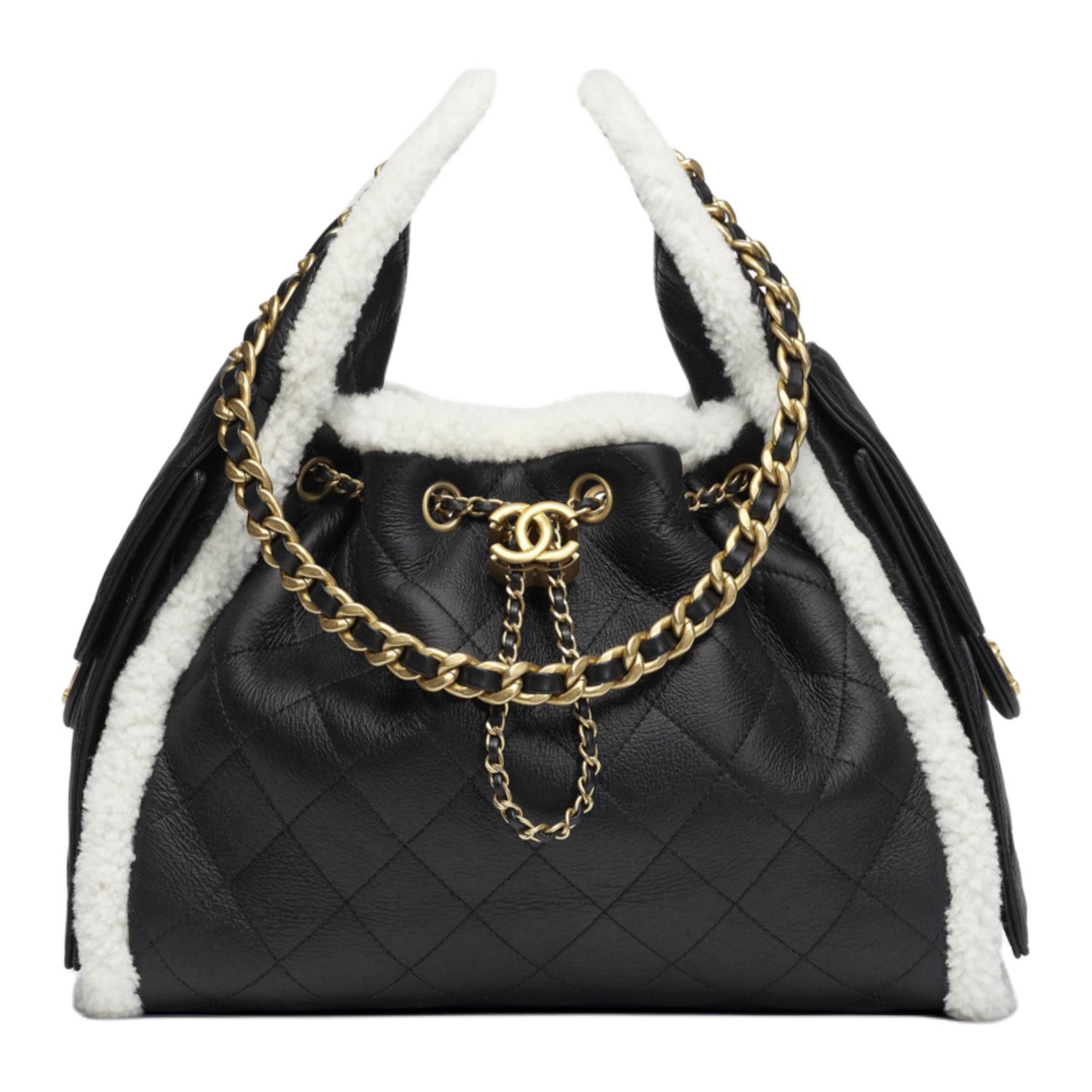 

Сумка 25Bag Sheepskin маленькая женская black & white CHANEL, Set (Bag+Dust Bag)