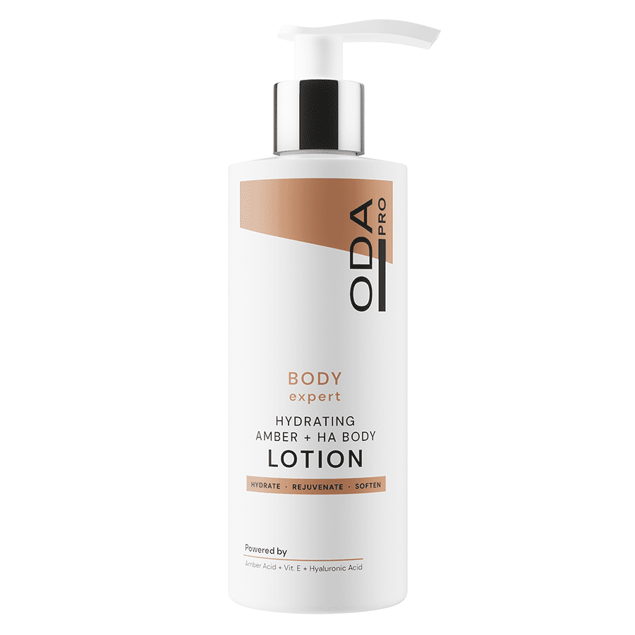 

Увлажняющий лосьон для тела с янтарем и гиалуроновой кислотой hydrating body lotion with amber and hyaluronic acids Oda Pro, 200 мл