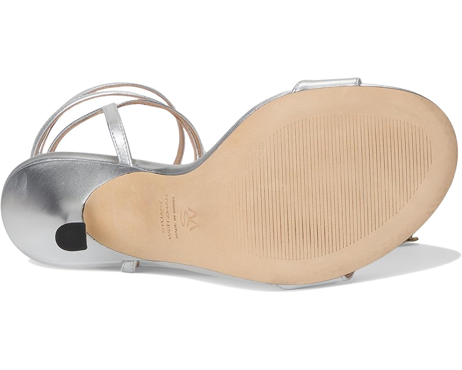 Туфли Stuart Weitzman Nudist Wrap 100, серебряный — фото 3