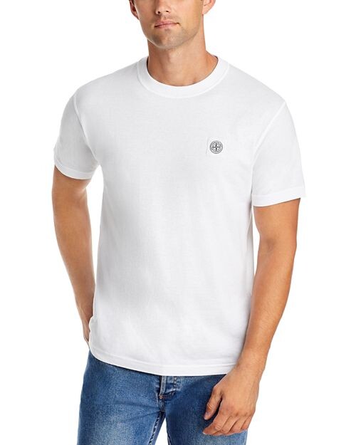 

Футболка с квадратным логотипом Stone Island, цвет White