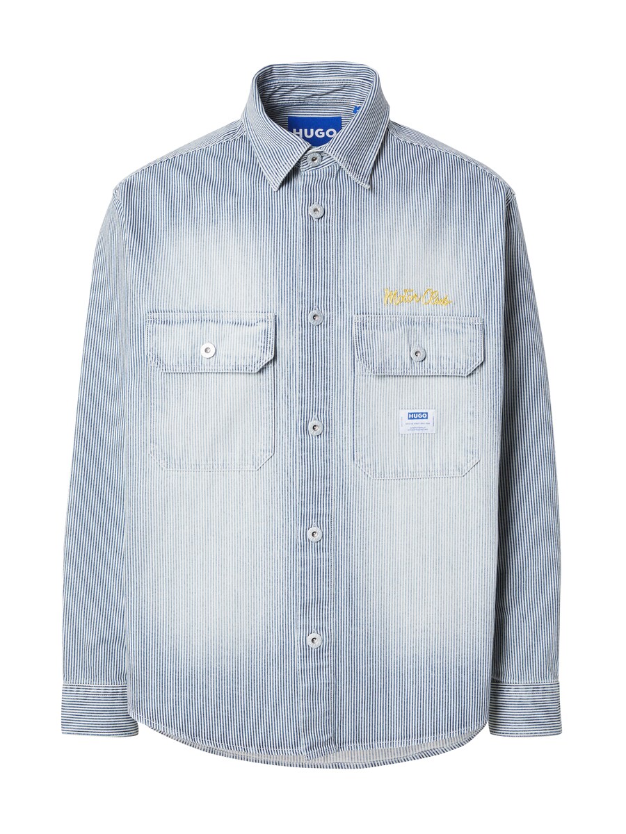 

Межсезонная куртка HUGO Ebolt, цвет Blue denim/Pastel blue/Light blue