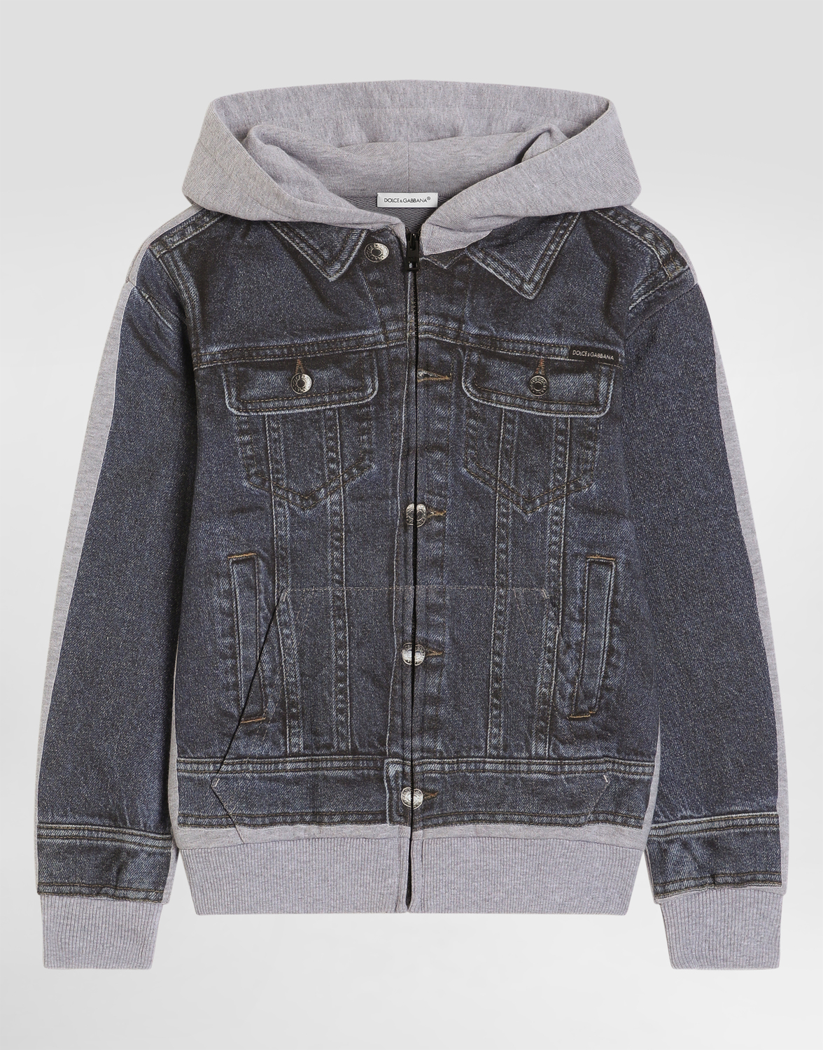 

Худи с принтом под джинсу DOLCE & GABBANA, мультиколор